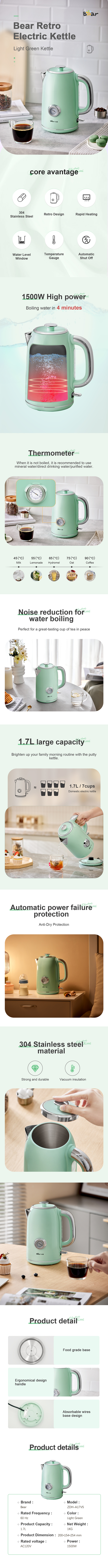 orso retr&ograve; bollitore per acqua calda