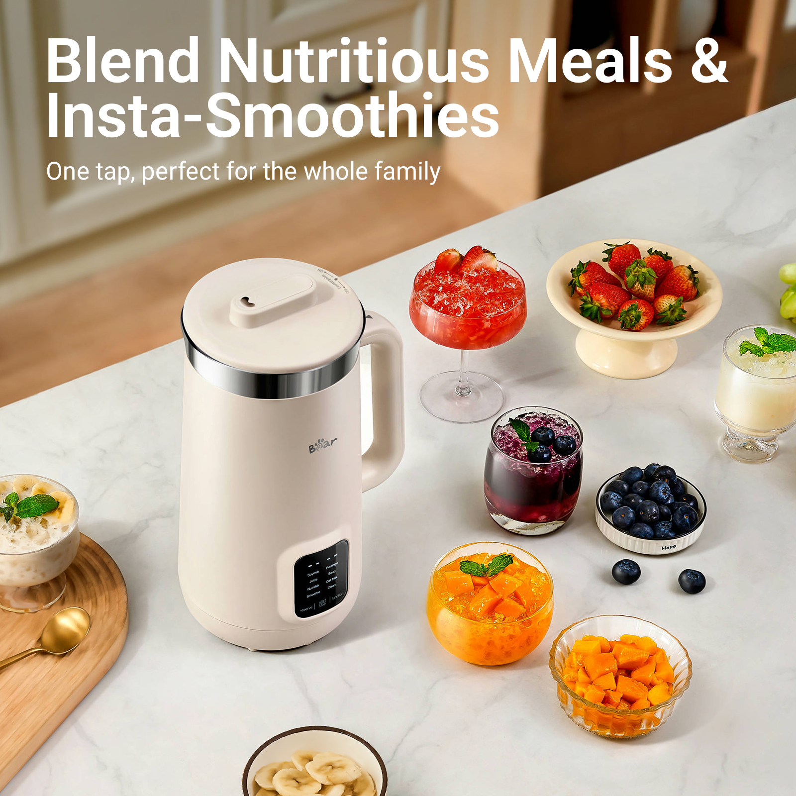 Bear Macchina per il latte di noci 8 in 1