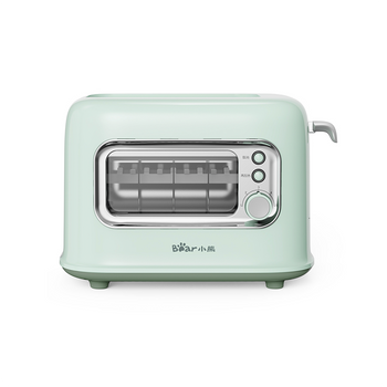 Mini tostapane per pane a 2 fette con finestra in vetro a vista